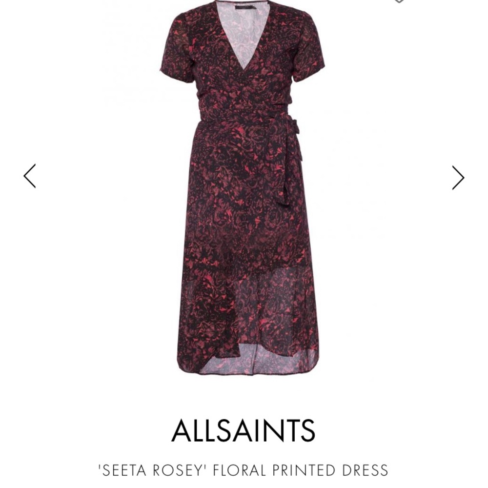 Allsaints Seeta Rosey Dress nwt
